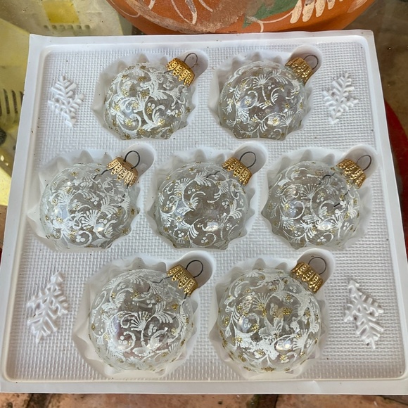 Classic VTG Beautiful Glass Christmas Ornaments Made in West Germany - Picture 2 of 7